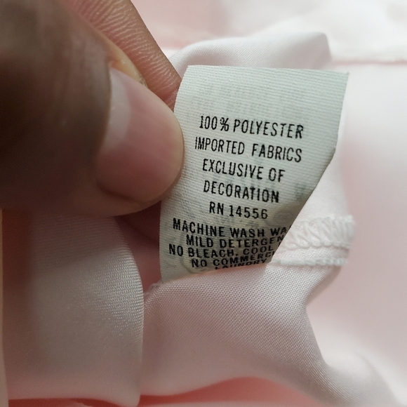 Christian Dior Vintage 100% Polyester Youth Pajama Set Size 6 Pink NWT - Picture 4 of 9